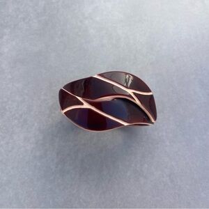 Vintage brown celluloid cuff bracelet